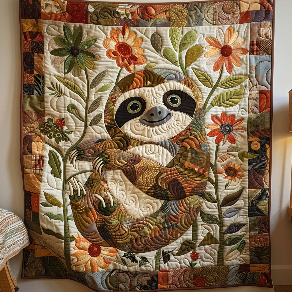 Sloth Dreamscape Quilted Blanket