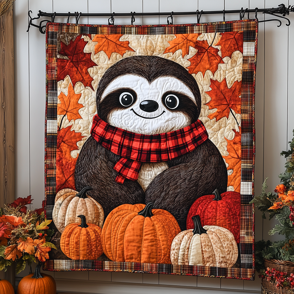 Slothful Bliss Quilted Blanket