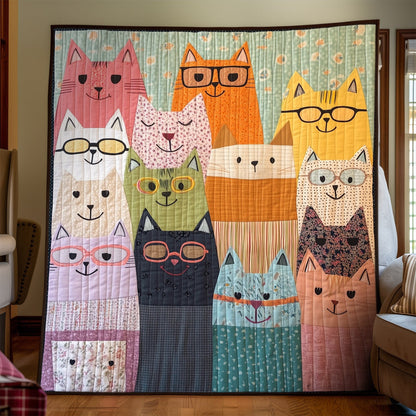 Smarty Kitty Quilted Blanket