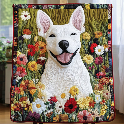 Smile in Bloom Quilted Blanket