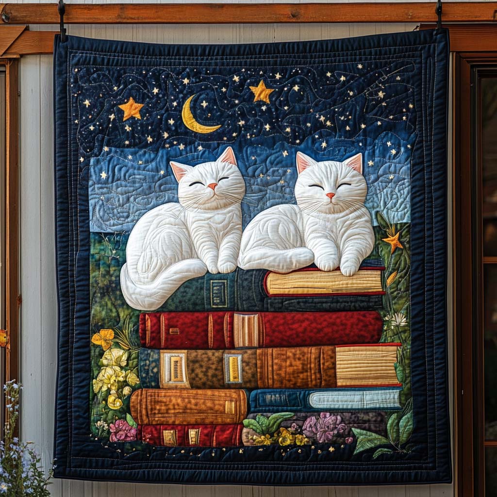 Snoozing With Stories Quilted Blanket