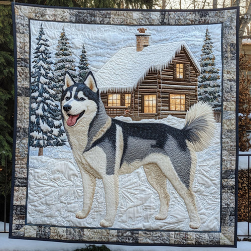 Snow Guardian Quilted Blanket