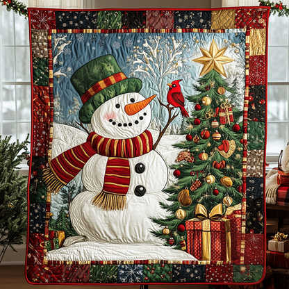 Snowbird Cheer Quilted Blanket