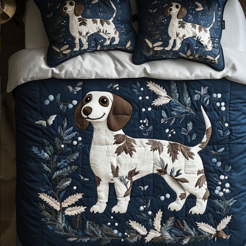 Snowbound Buddy 3-Piece Quilted Bedding Set