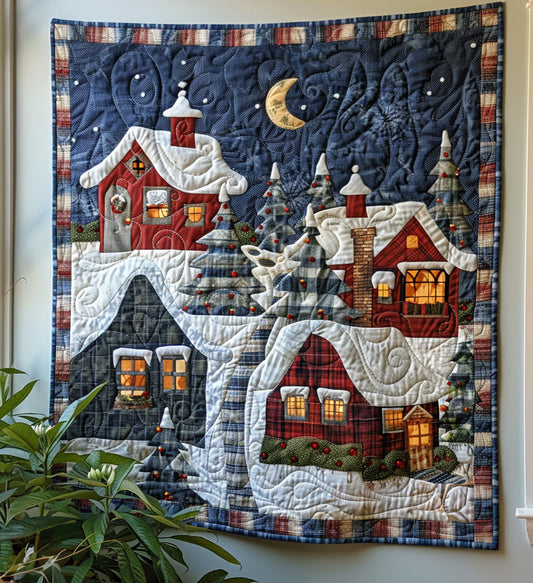 Snowy Delight Quilted Blanket