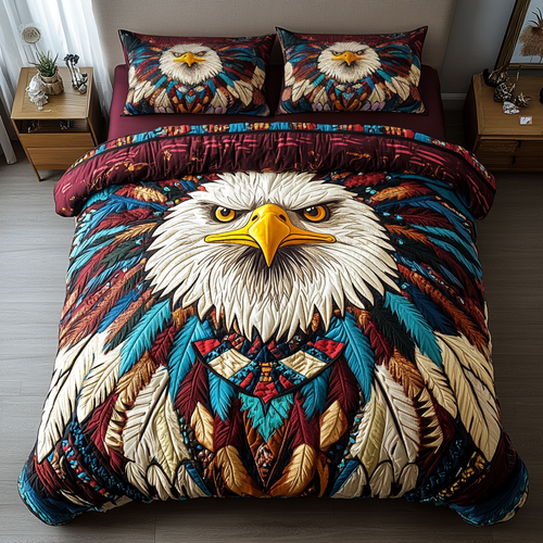 Soaring Legacy 3-Piece Quilted Bedding Set