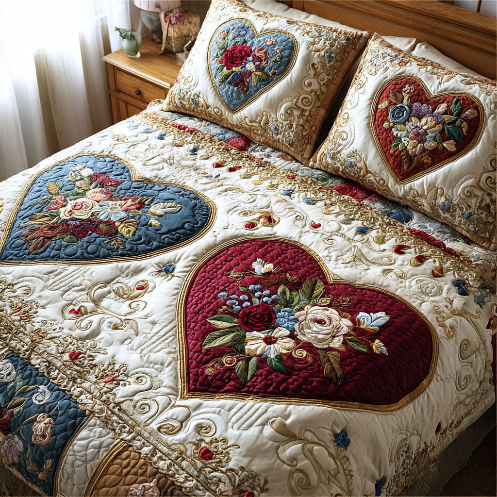 Soft Embrace 3-Piece Quilted Bedding Set