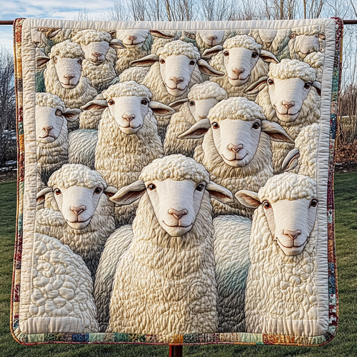 Soft Flock Quilted Blanket