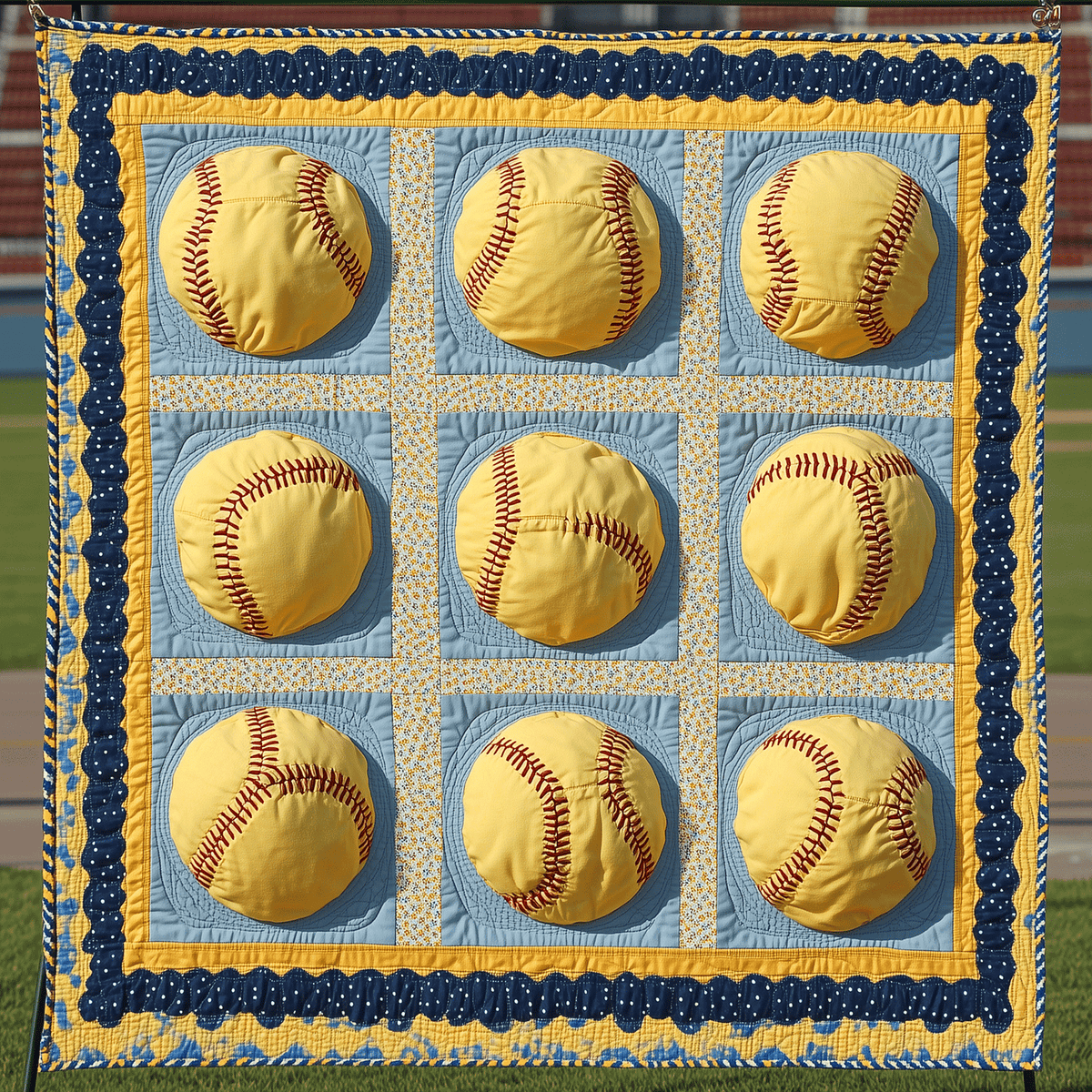 Softball Dreams Quilted Blanket