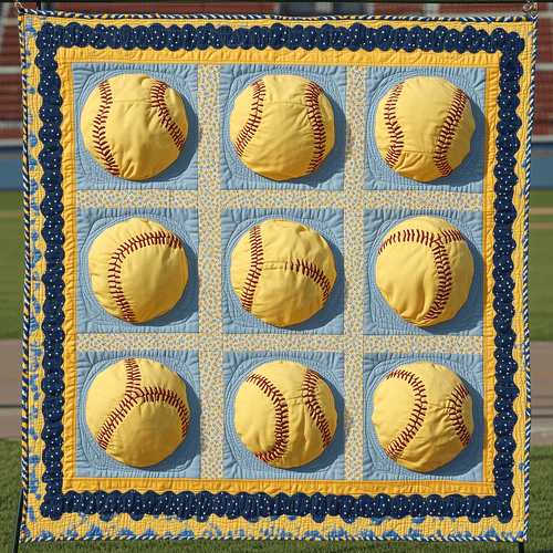 Softball Dreams Quilted Blanket