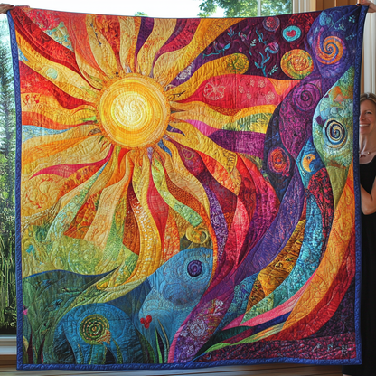 Solar Dreams Quilted Blanket
