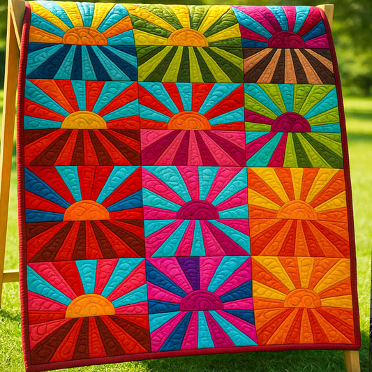 Solar Spectrum Quilted Blanket