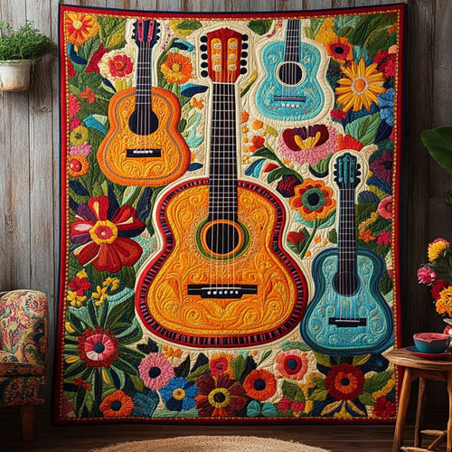 Sones y Canciones Quilted Blanket