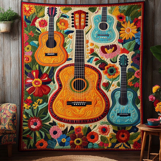 Sones y Canciones Quilted Blanket