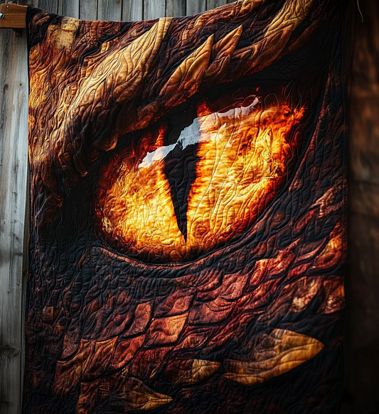 Song Of Fire Quilted Blanket