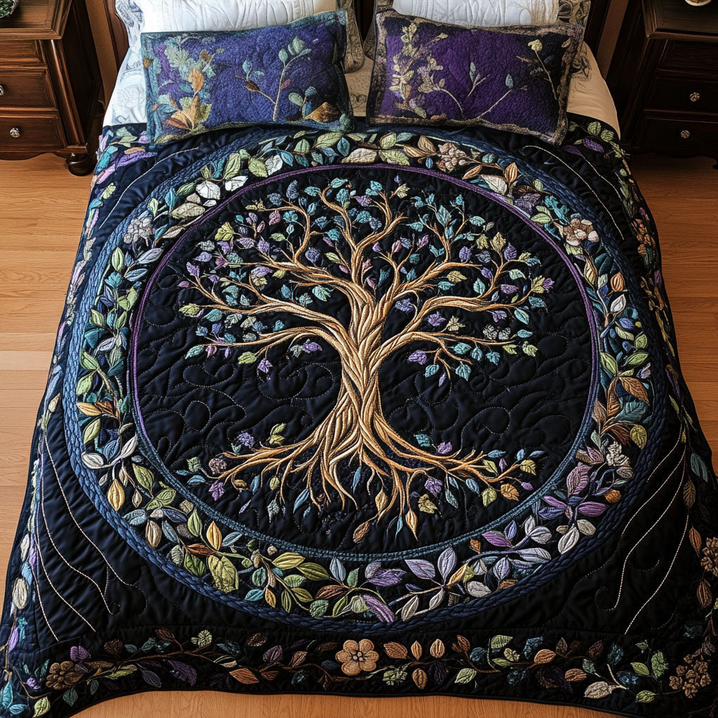 Soul Tree 3-Piece Quilted Bedding Set