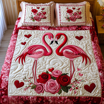 Soulful Pair 3-Piece Quilted Bedding Set
