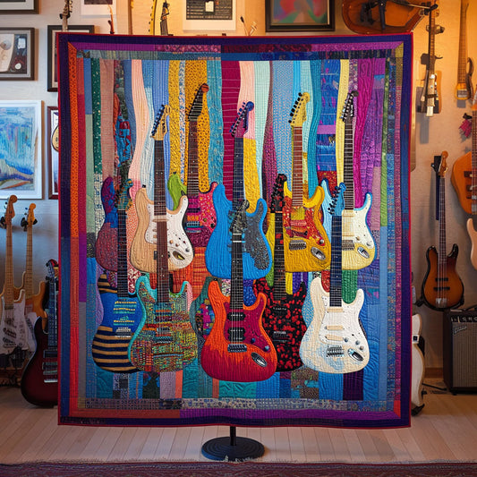 Soundwave Energy Quilted Blanket
