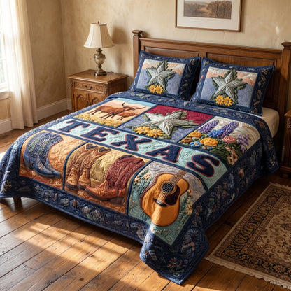 Southern Spirit 3-Piece Quilted Bedding Set