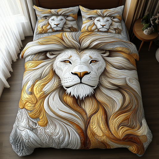 Sovereign Mane 3-Piece Quilted Bedding Set