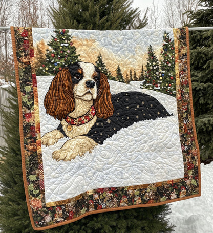 Spaniel Tranquility Quilted Blanket