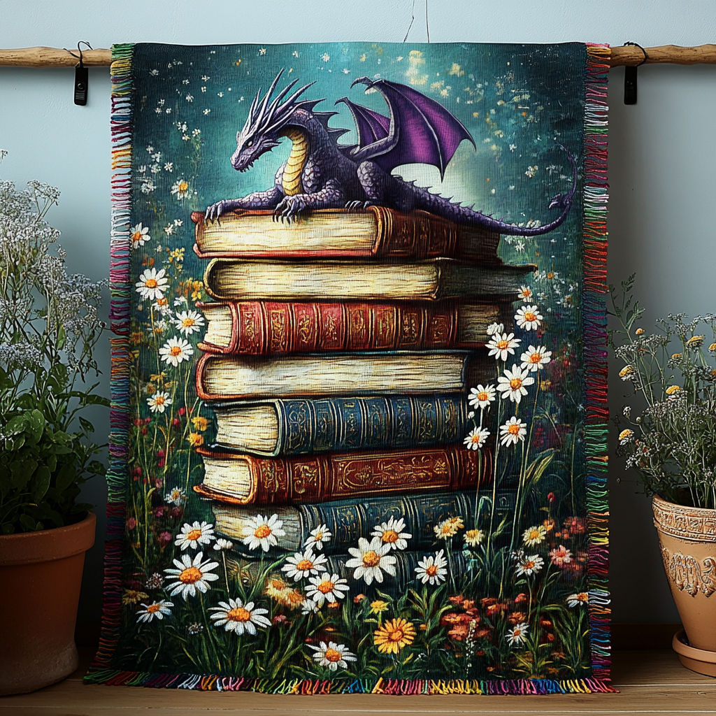 Spellbound Stacks Woven Throw Blanket