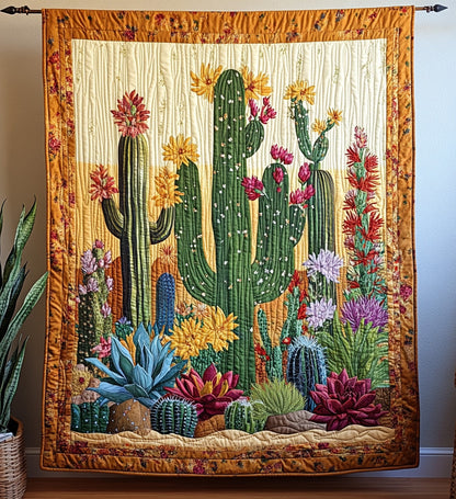 Spiky Splendor Quilted Blanket