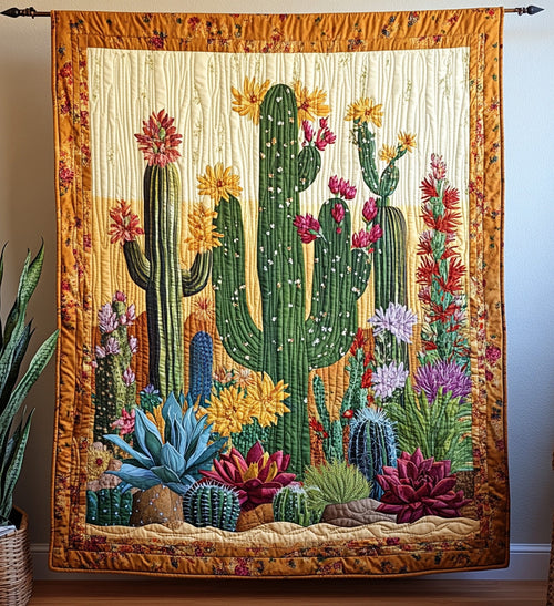 Spiky Splendor Quilted Blanket