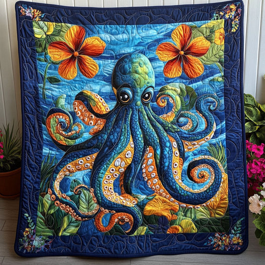 Spiral Sorcery Quilted Blanket