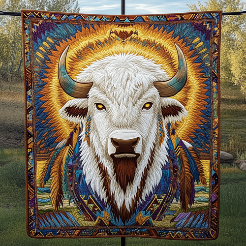 Spirit Bison Quilted Blanket
