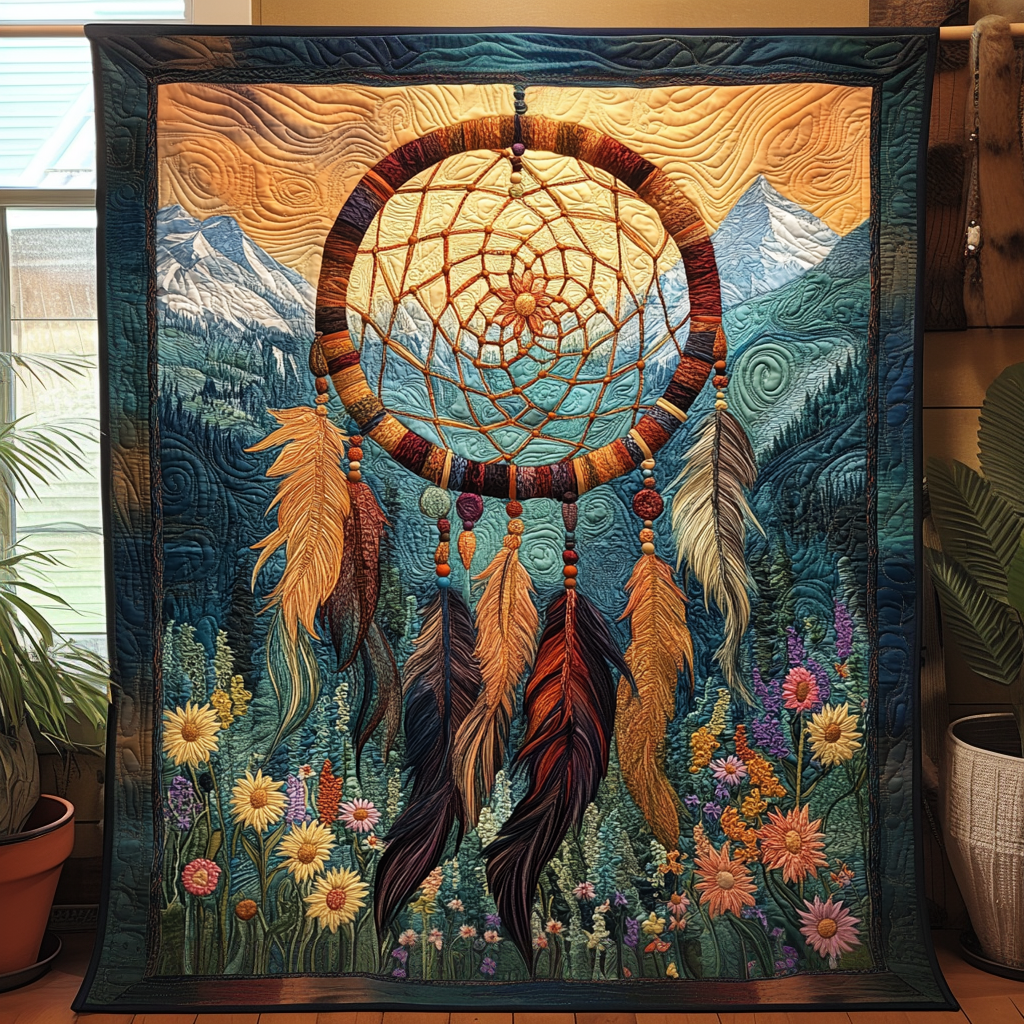 Spirit Weaver Quilted Blanket