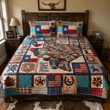 Spirit of Texas 3-Piece Quilted Bedding Set