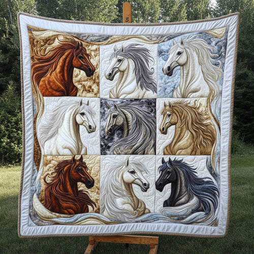 Spirit of the Steed Quilted Blanket