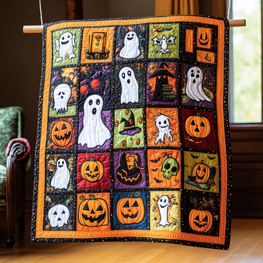 Spooky Halloween Quilted Blanket