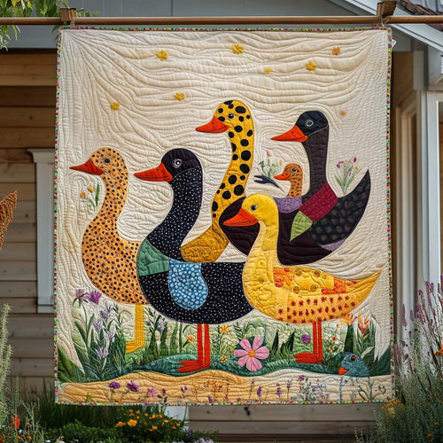 Spotted Friends Quilted Blanket