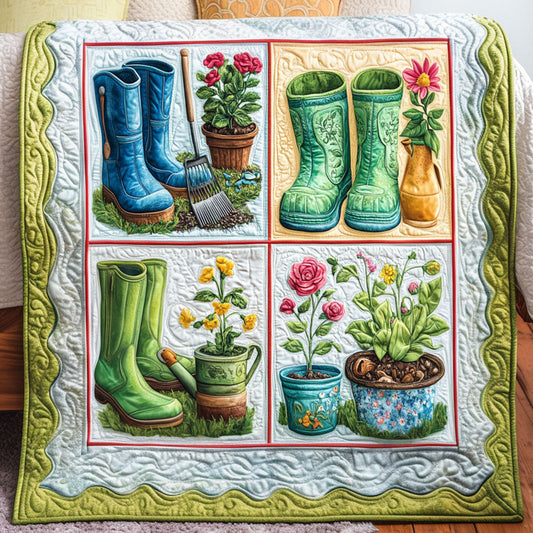 Spring Awakens Quilted Blanket