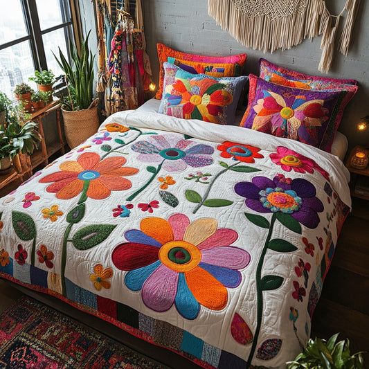 Spring Drift 3-Piece Quilted Bedding Set
