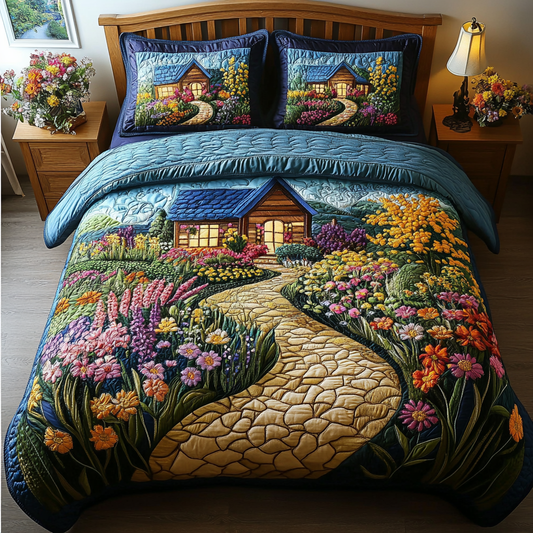 Spring Haven 3-Piece Quilted Bedding Set