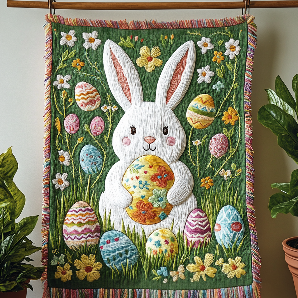 Spring Hues Woven Throw Blanket