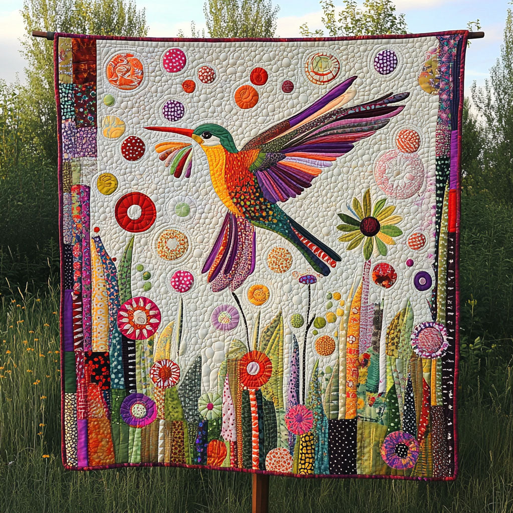 Springtime Wings Quilted Blanket