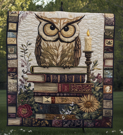 Stacked Wisdom Quilted Blanket