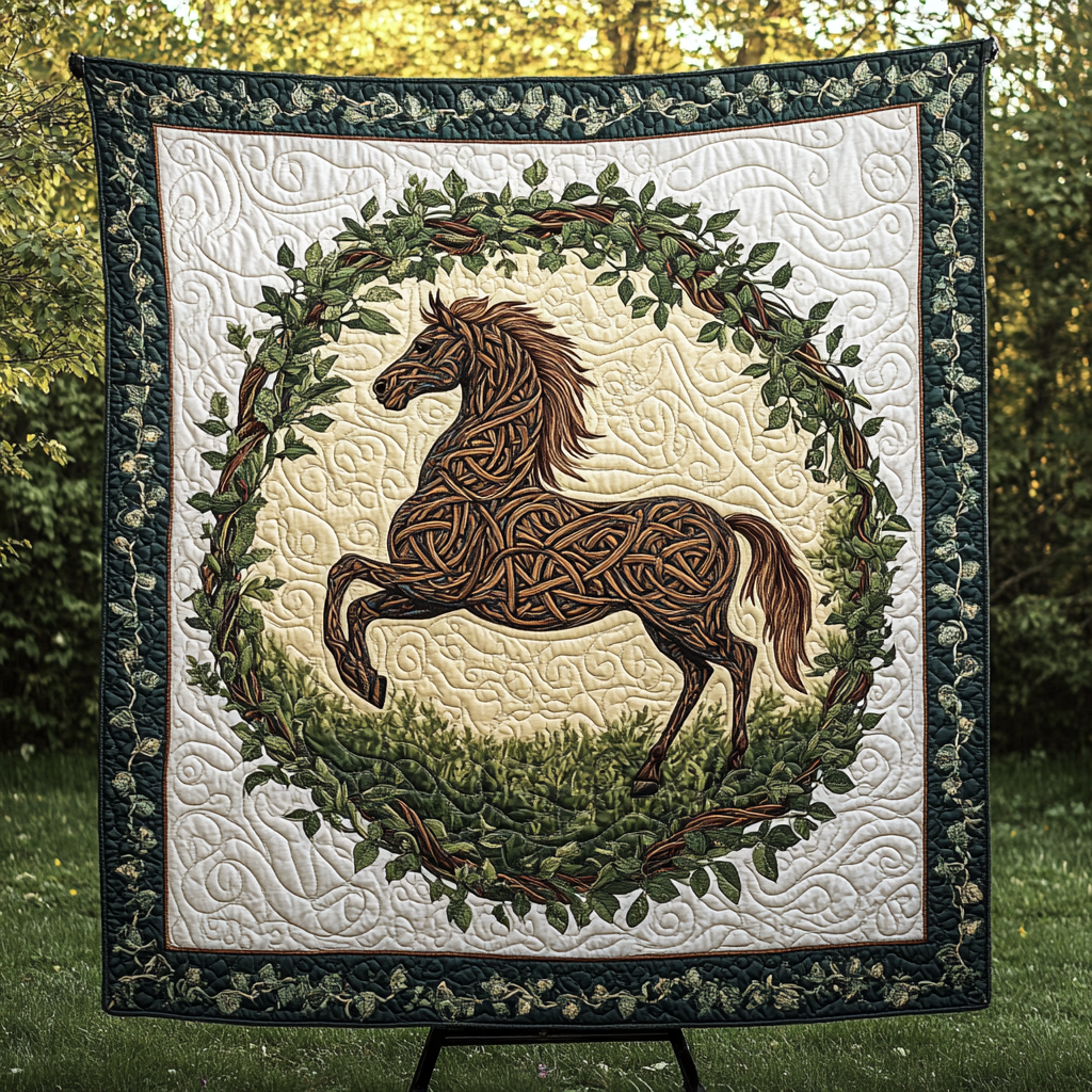 Stallion Spirit Quilted Blanket