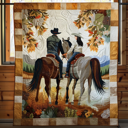 Stallion Sweethearts Quilted Blanket
