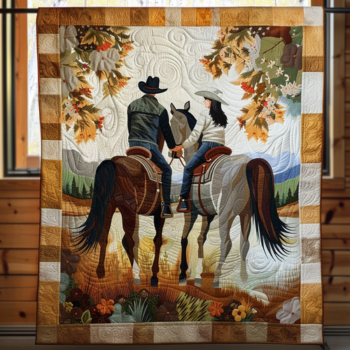 Stallion Sweethearts Quilted Blanket