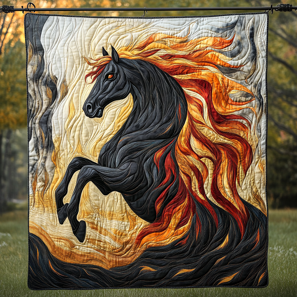 Stallion Grace Quilted Blanket