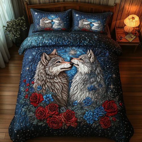 Star Wolves 3-Piece Quilted Bedding Set