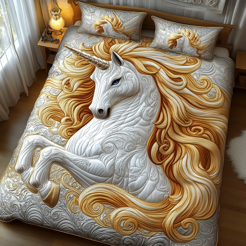 Stardust Bliss 3-Piece Quilted Bedding Set