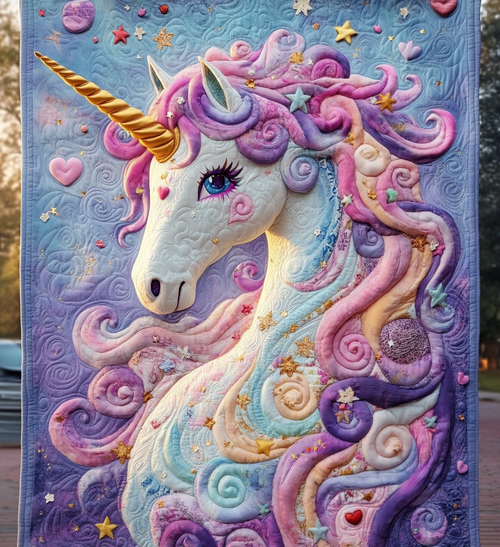 Stardust Fantasy Quilted Blanket