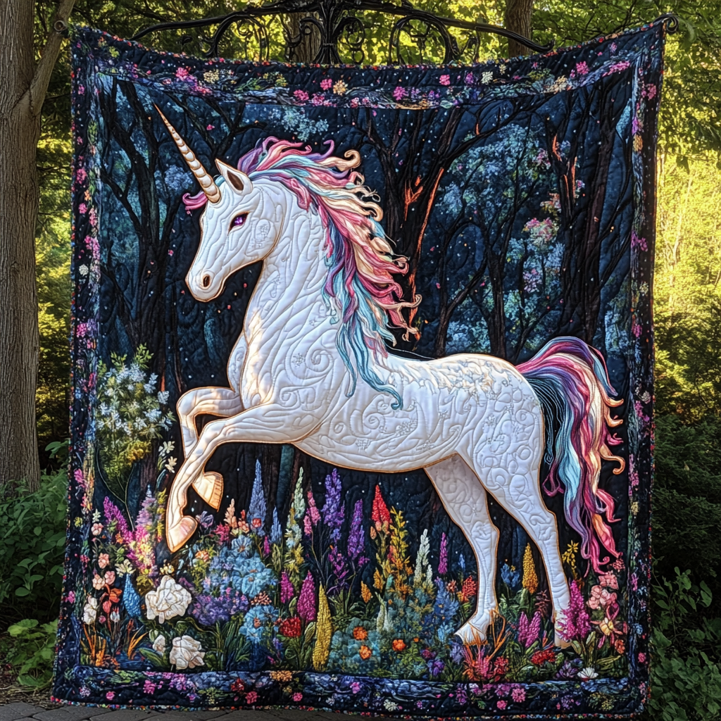 Starlight Gallop Quilted Blanket