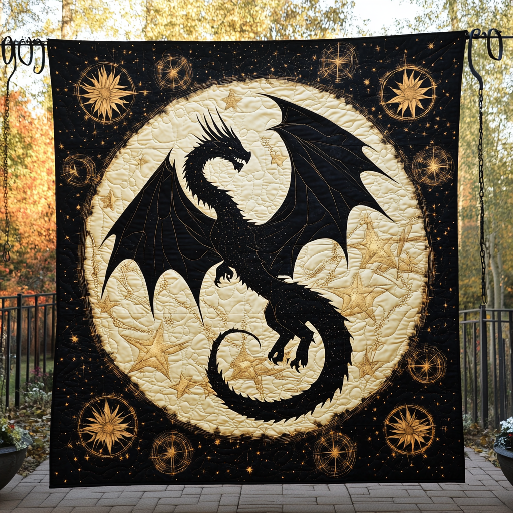 Starlight Guardian Quilted Blanket